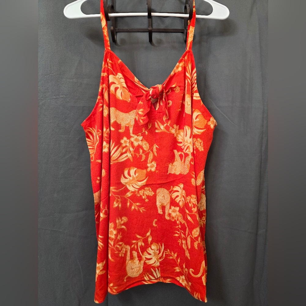 HUGE DISCOUNT!! Torrid Red Sleeveless Tank with Animal Print